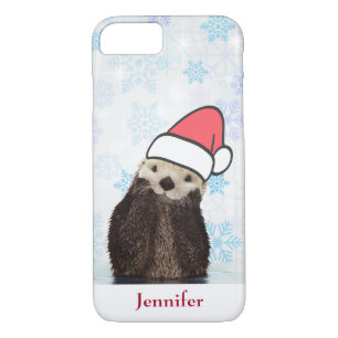 Niedlich Otter Weihnachtsmannmütze Weihnachten tra Case-Mate iPhone Hülle
