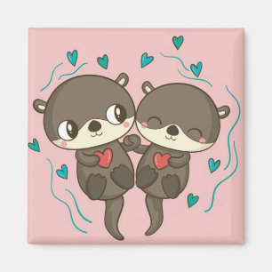 Niedlich Otters Magnet