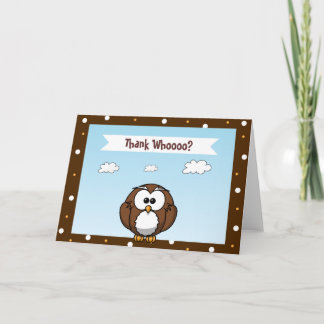 Niedlich Owl Dankeschön Karten