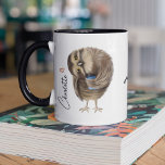 Niedlich Owl Funny Coffee Script Personalisiert Na Tasse<br><div class="desc">Niedliches Owl Funny Coffee Script Personalisiert Name Kaffeekanne Tasse zeigt einen lustigen Cartoon einer Eule, die eine Kaffee-Tasse hält, mit dem Text "Kaffeebeutel in Perspektive!" in der modernen Kalligraphie-Skript. Personalisiert mit Ihrem individuelle Name, indem Sie den Text in der angegebenen Textbox bearbeiten. Perfekte Geschenke für Weihnachten, Geburtstag, Büro, Schule und...</div>