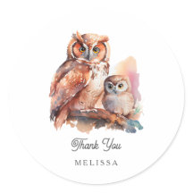 Niedlich Owl Vielen Dank