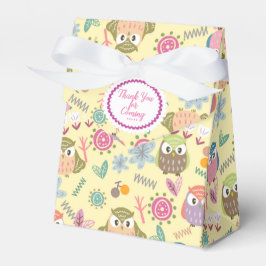 Niedlich Owl Yellow Fee Box Geschenkschachtel