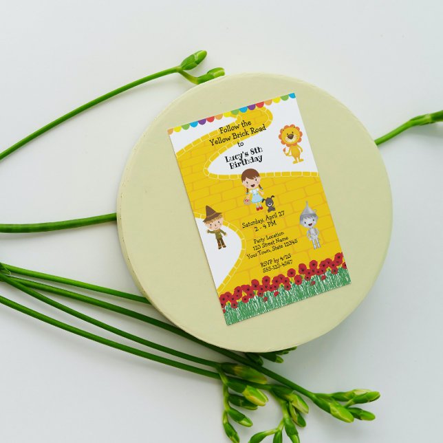 Niedlich Oz Birthday Einladung (Von Creator hochgeladen)