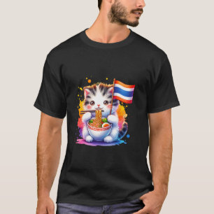 Niedlich Pad Thai Kitten Thailand Liebe Katze Nood T-Shirt