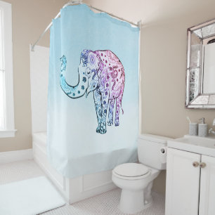 Niedlich Paisley Elephant Duschvorhang