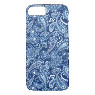 Niedlich Paisley Floral Pattern Navy Blue Backgrou Case-Mate iPhone Hülle