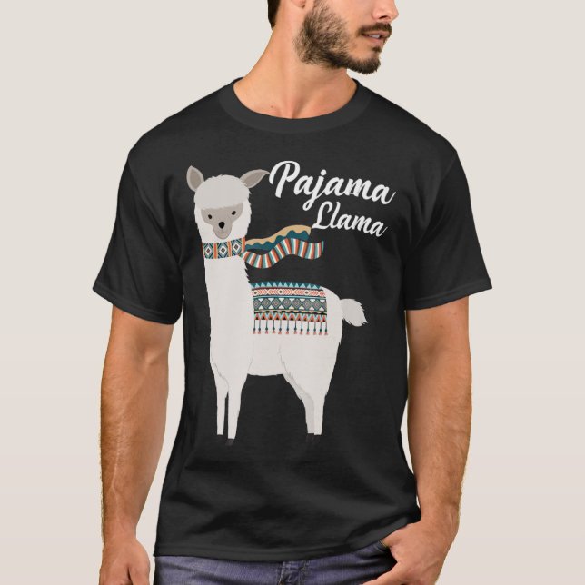 Niedlich Pajama Llama Bed Time Llama Pajama Classi T-Shirt (Vorderseite)