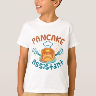 Niedlich Pancake Assistant Pancakes Maker Kids T-Shirt