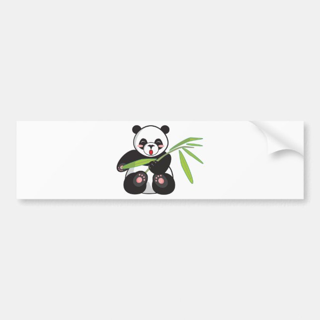 Niedlich Panda Autoaufkleber (Vorne)