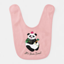 Niedlich Panda Baby Bib (Baby Pink)