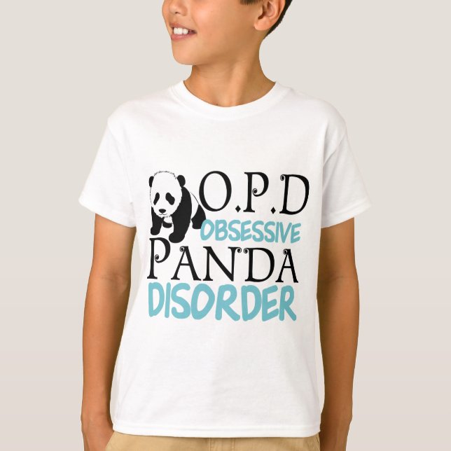 Niedlich Panda Bär Kinder T-Shirt (Vorderseite)