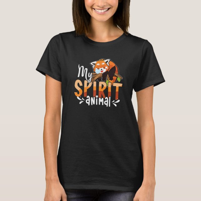Niedlich Panda Bear Animal Red Panda T-Shirt (Vorderseite)