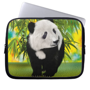 Niedlich Panda Bear Cub Kawaii Tiergeschenk Laptopschutzhülle