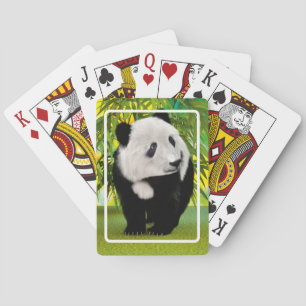 Niedlich Panda Bear Cub Kawaii Tiergeschenk Spielkarten