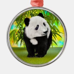 Niedlich Panda Bear Kawaii Animal Lover Perfektes Ornament Aus Metall