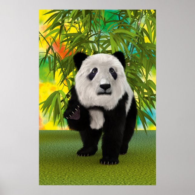 Niedlich Panda Bear Kawaii Animal Lover Perfektes  Poster (Vorne)