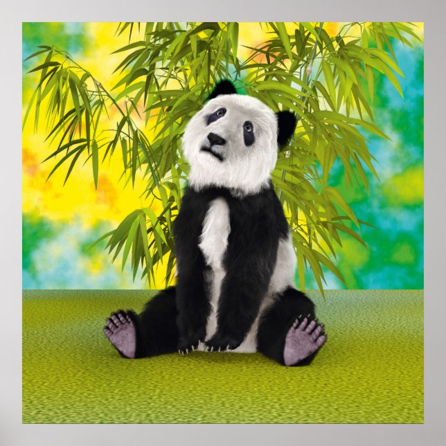 Niedlich Panda Bear Kawaii Animal Lover Perfektes  Poster (Vorne)