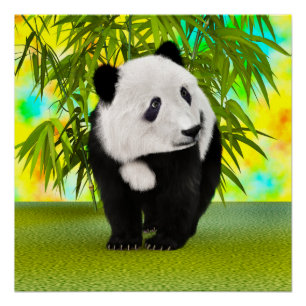 Niedlich Panda Bear Kawaii Animal Lover Perfektes Poster