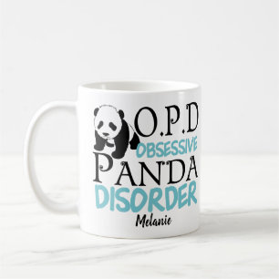 Niedlich Panda Bear Lover Monogram Kaffeetasse