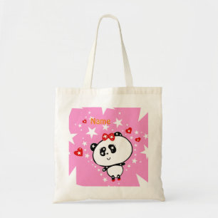 Niedlich Panda Bears Funny Personalisiert Tragetasche