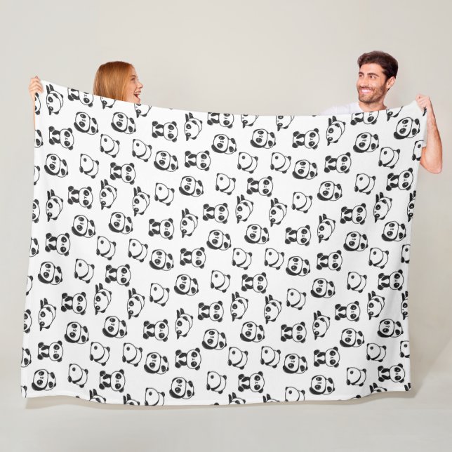 Niedlich Panda Bears Muster Fleece Blanket (Beispiel)
