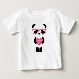 Niedlich Panda Birthday Baby T-shirt