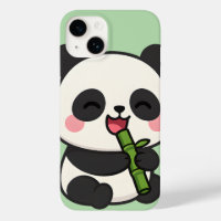Niedlich Panda Eating Bamboo - Adortable Animal Ca