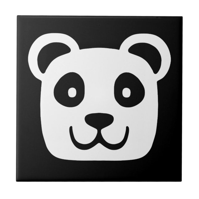 Niedlich Panda Fliese (Vorderseite)