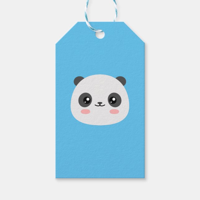 Niedlich Panda Geschenkanhänger (Vorderseite)