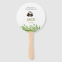 Niedlich Panda Greenery Bamboo Geburtstagsparty