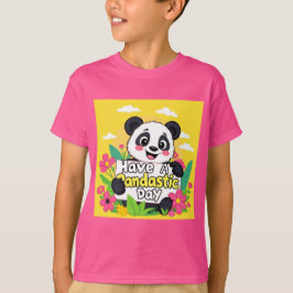 Niedlich Panda "Habe einen Pandastic Day" T-Shirt