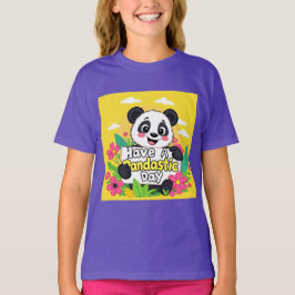 Niedlich Panda "Habe einen Pandastic Day" T-Shirt
