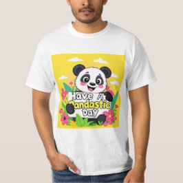 Niedlich Panda "Habe einen Pandastic Day" T-Shirt