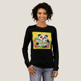 Niedlich Panda "Habe einen Pandastic Day" Tri-Blend Shirt