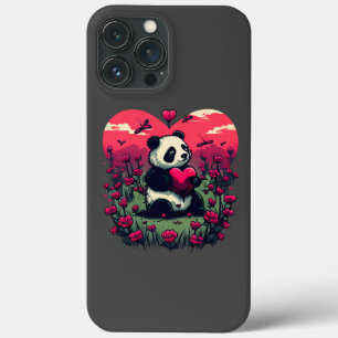 Niedlich Panda Holding Heart - Valentinstag Gesche Case-Mate iPhone Hülle