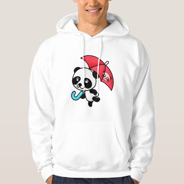Niedlich Panda Hoodie (Vorderseite)
