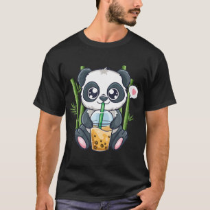 Niedlich Panda Kawaii Anime Otaku Japanische Blase T-Shirt