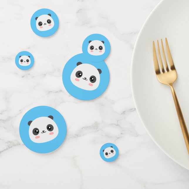 Niedlich Panda Konfetti (Gruppe)
