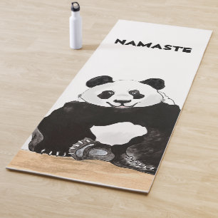 Niedlich Panda lächelnd Yogamatte