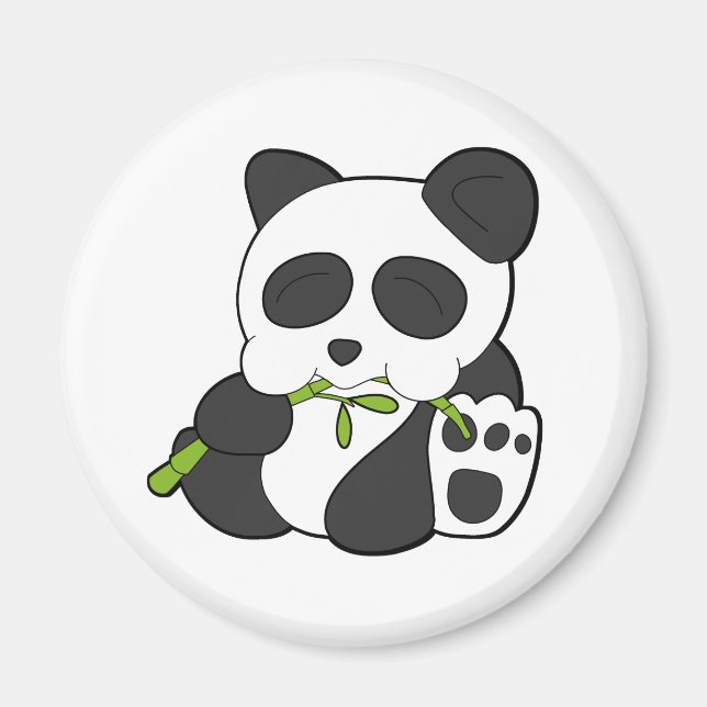 Niedlich Panda Magnet (Vorne)