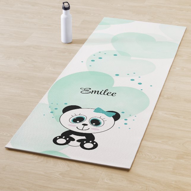 Niedlich Panda (Minze grün) Yogamatte (Beispiel)
