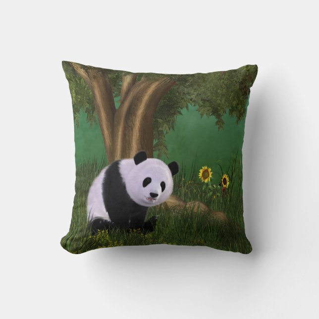 Niedlich Panda Pillows Kissen (Vorderseite)