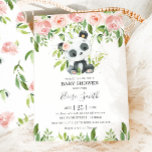 Niedlich Panda Pink Blumengrün Baby Shower Girl Einladung<br><div class="desc">Personalisieren Sie diese niedliche Panda Baby Dusche Einladung mit Ihrer eigenen Formulierung einfach und schnell,  drücken Sie einfach die Schaltfläche Anpassen,  um den Stil und die Platzierung des Textes weiter zu ordnen und zu formatieren. Passende Artikel im Shop erhältlich! c) das Happy Cat Studio.</div>