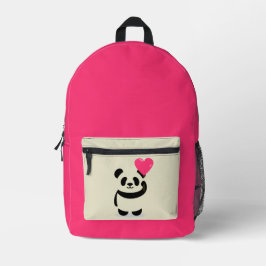 Niedlich Panda Pink Rucksack