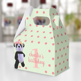 Niedlich Panda Polka Dot Birthday Party Gefallen-B Geschenkschachtel