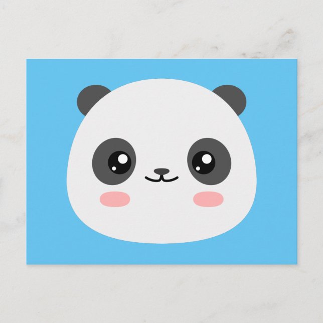 Niedlich Panda Postkarte (Vorderseite)