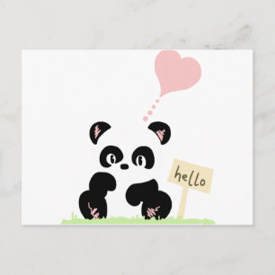 Niedlich Panda Postkarte