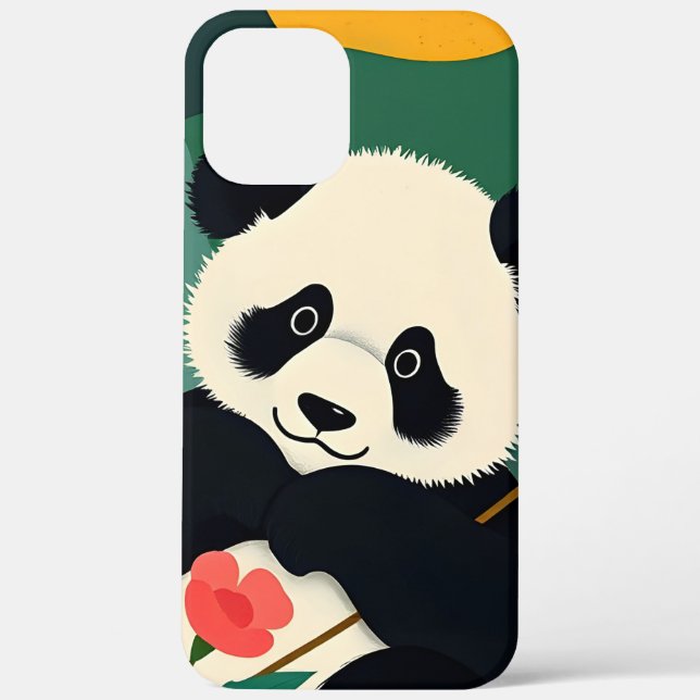 Niedlich Panda Print Case-Mate iPhone Hülle (Rückseite)