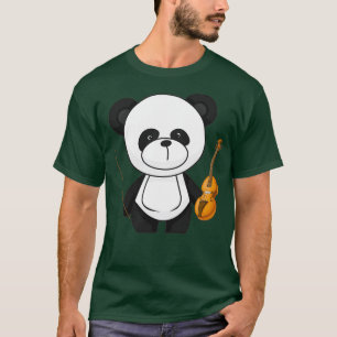 Niedlich Panda spielt Violine KIDs T-Shirt