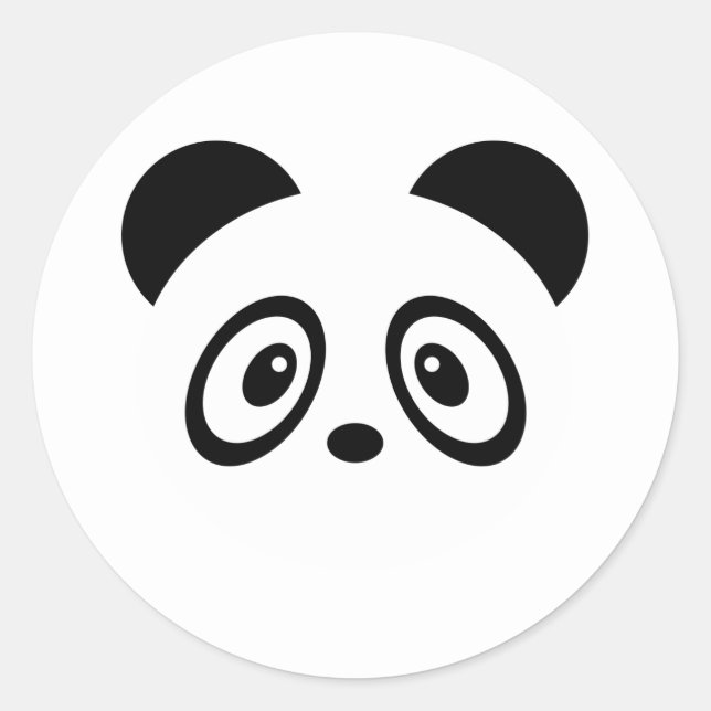 Niedlich Panda Stickers (Vorderseite)